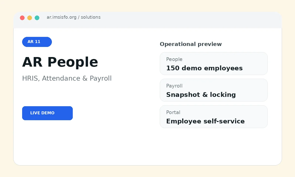 AR People real project interface